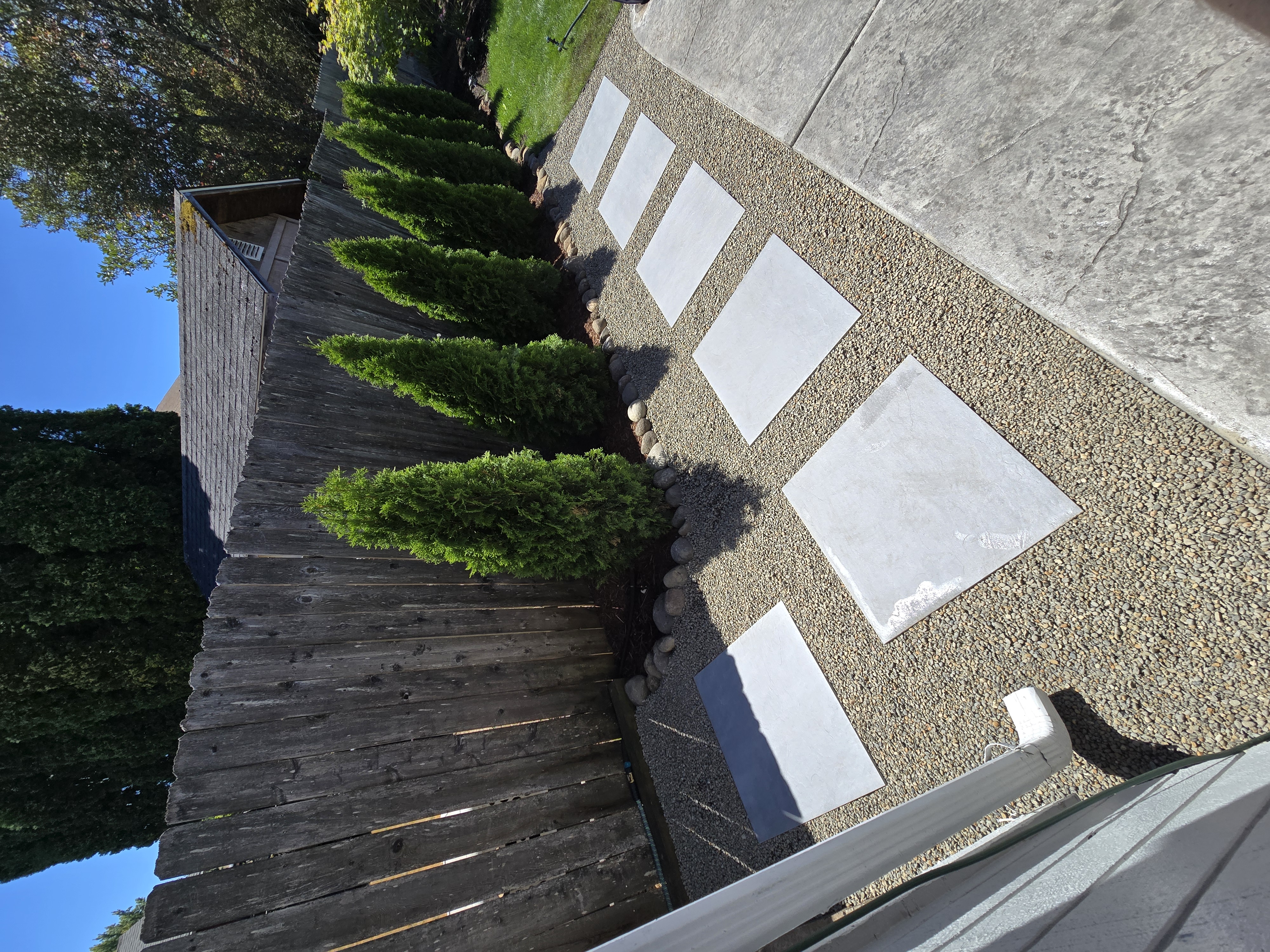Completed walkway