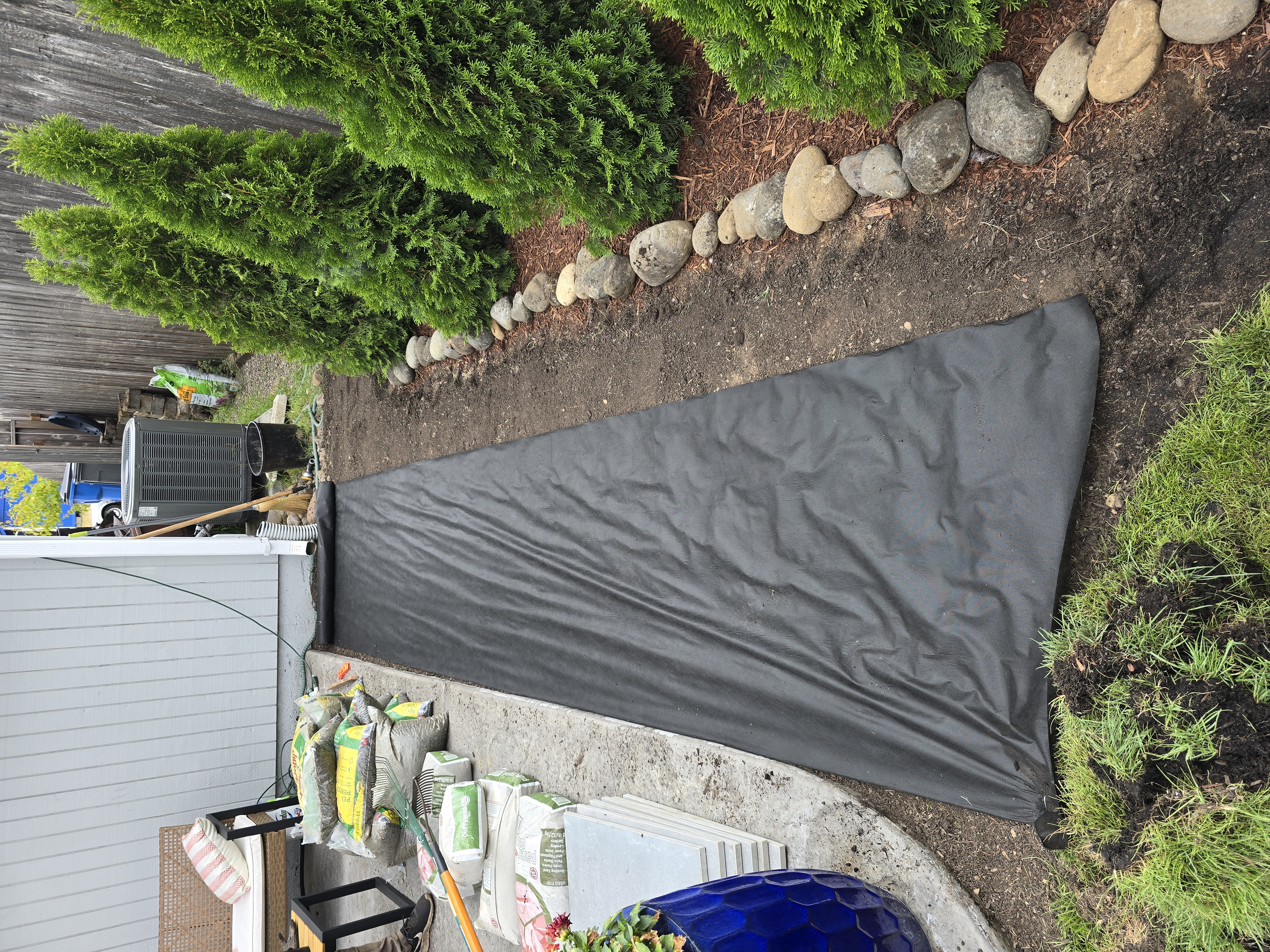Before walkway prep
